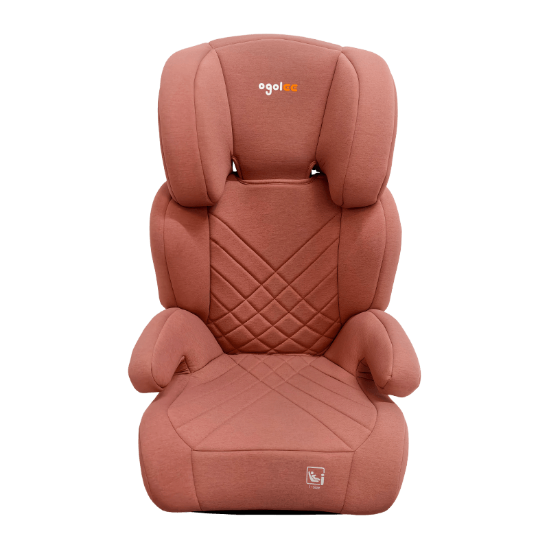 OG301 z siedziskiem samochodowym ISOFIX, grupa 2 3 fotelik samochodowy, składany wzmocniony, różowy z wytłaczaniem