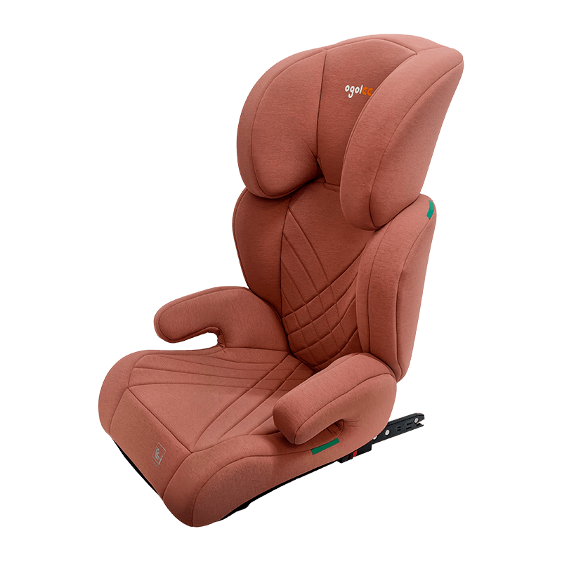 OG301 z siedziskiem samochodowym ISOFIX, grupa 2 3 fotelik samochodowy, składany wzmocniony, różowy z wytłaczaniem