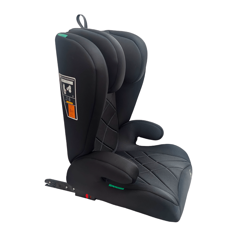 OG303B z siedziskiem samochodowym ISOFIX, grupa 2 3 siedzenie samochodowe, składany wzmocniony, czarny z wytłaczaniem